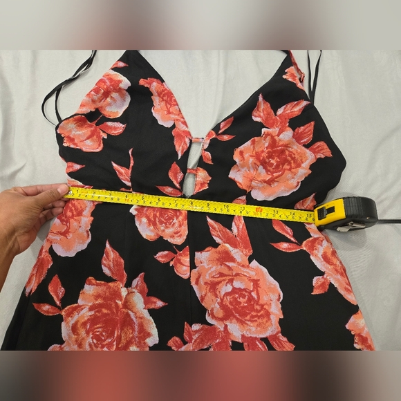 Forever 21 Red and Black Midi Pencil Jumpsuit - Picture 5 of 8